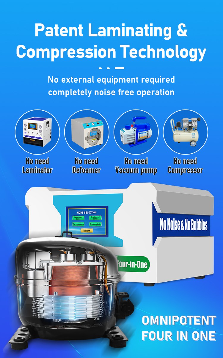 Laminating and defoaming machine